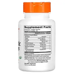 Протеолітичні ферменти Doctor's Best Proteolytic Enzymes, 90 вегакапсул - мініатюра 2