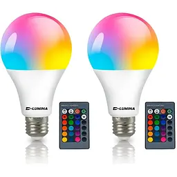 Світлодіодна лампа Bestview RGB лампочки з дистанційним керуванням, RGBW Warm White 5W E27 Screw Base, Mood