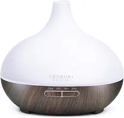 Ультразвуковий аромадифузор ASAKUKI 300 мл із 7 LED-підсвітками