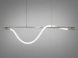 Люстра стельова LED Diasha SY9609-L1200CH Роуплайт, 15W, хром, регульована, для кабінету та вітальні - мініатюра 4