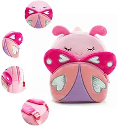 Дитячий плюшевий рюкзак Nice Choice Pink Butterfly - мініатюра 5