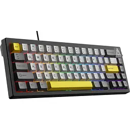 Клавіатура Ajazz AK650 Moon Yellow Switch USB UA Black/Grey/Yellow (AK650-MY-GWY) - мініатюра 4