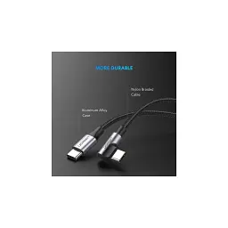 Дата кабель USB-C to USB-C 2.0m 60W US255 Black Gray Ugreen (50125) - мініатюра 5
