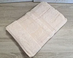 Набір турецьких бамбукових махрових рушників Zeron 3 штуки 70х140 Bamboo Peach - мініатюра 3