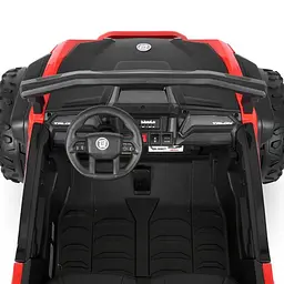 Дитячий електричний джип Bambi Racer 12V двомісний до 30 кг Червоний (DE-169-E-963) - мініатюра 5