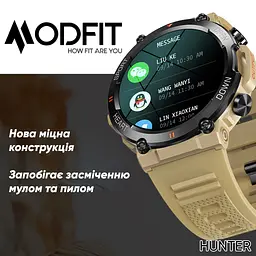 Чоловічий наручний годинник Hunter All Black 36 мм. Modfit acs0029743 - мініатюра 8