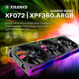 Вентилятор для корпуса 120mm*3 Xilence GAMING XPF360.ARGB PWM - мініатюра 7