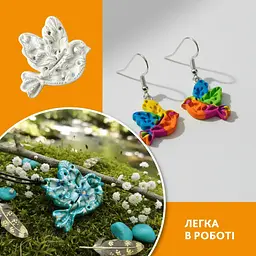 Творчий набір для виготовлення прикрас Пташка PG-004A з полімерної глини - мініатюра 5