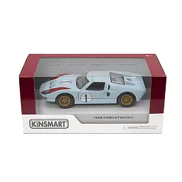 Металева інерційна легкова модель Ford GT40 MKII Heritage Edition 1966 5", відкриваються двері (В асортименті) - мініатюра 2