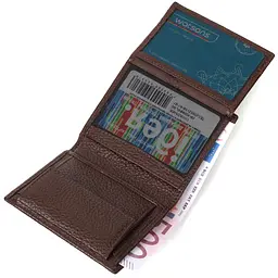 Шкіряний чоловічий гаманець Bond 8,7х10,5х1 см acs0026909 - мініатюра 4