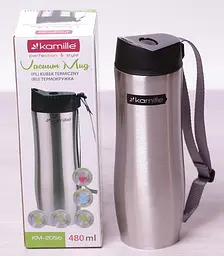 Термокухоль Elegance Gloss з ремінцем Kamille 480 мл kuh0009244 - мініатюра 4