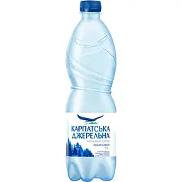 Вода мінеральна Карпатська Джерельна сильногазована 0.5 л