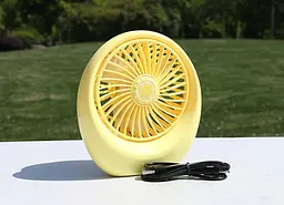 Вентилятор акумуляторний Mini Fan SQ 1978 жовтий - мініатюра 6