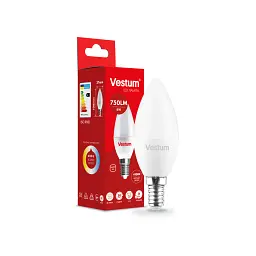 Лампочка Vestum C37 8W 4100K 220V E14 (1-VS-1311) - мініатюра 2