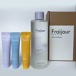 Набір зволоження та ліфтинг з ретинолом та пробіотиками Retin-Collagen 3D Core&Yuzu & Heartleaf toner Fraijour 250 мл cream 3х10мл - мініатюра 2