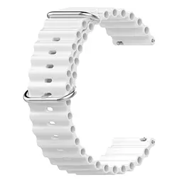 Силіконовий ремінець Hump Samsung Galaxy Watch Active 40mm - білий ширина кріплення 20мм Watchbands (W23-2WB11136547) - мініатюра 2