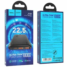 Портативний ЗП Power Bank Hoco J101 Astute PD20W+22.5W 10000 mAh Black - мініатюра 5