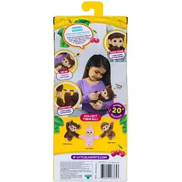 Інтерактивна іграшка Moose Little Live Pets Мавпеня Чікі Черрі коричнева (26765) - мініатюра 7