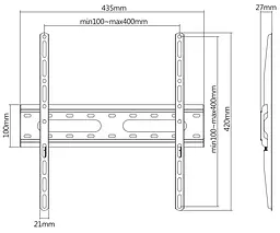 Кріплення для телевізора UniBracket BZ03-40 26 - 55'' [32197] - мініатюра 5