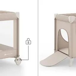 Ліжко-манеж Kinderkraft Leody UP Beige (KCLEODUPBEG0000) - мініатюра 2
