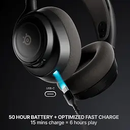Ігрова гарнітура SteelSeries Arctis Nova 7 Gen 2 Wireless Black /PC/PS/SW/MAC/MOB (61730) - мініатюра 3