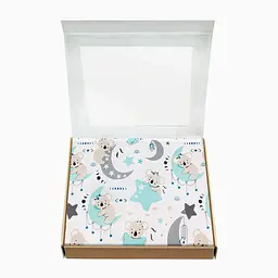 Пелюшки фланелеві Cosas Koala & Stars 80х100 см, м'ятні - мініатюра 2