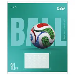 Набір зошитів Yes Ball А5 18 аркушів у лінію 25 шт. (768680) - мініатюра 6
