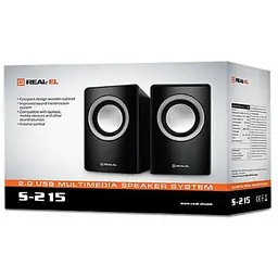Акустична система REAL-EL S-215 Black (EL121200002) - мініатюра 2
