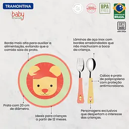 Дитячий набір Baby Friends, 3 предмети TRAMONTINA kuh0016305 - мініатюра 3