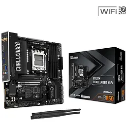 ASRock B850M CHALLENGER WIFI (AM5/B850, 4*DDR5, 2xPCIex16, HDMI/DP, 4xSATAІІІ,2xM.2, 2.5GLan, mATX) - мініатюра 4