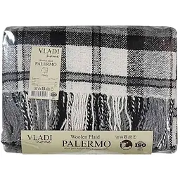 Плед VLADI 140*200 "Palermo" CROCUS біл-дим-св.антр