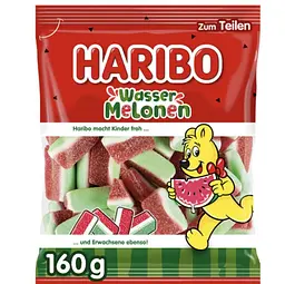 Желейні цукерки Haribo Wassermelonen зі смаком кавуна 160 г (9002975378956)
