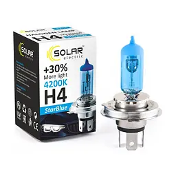 Автолампа галогенна Solar StarBlue / H4 / 60/55W / 12V / 4200K 1 шт (1244)