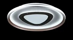 Люстра стельова LED Splendid Ray L55088/500A/1, 144W, сірий/золотий, сучасний стиль, з пультом, 50 см - мініатюра 2