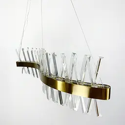 Видовжена люстра з кришталевоподібними паличками Line.F 7006-1000S - мініатюра 5