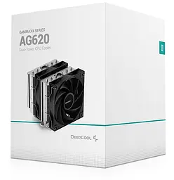 Кулер для процесора Deepcool AG620, алюміній, 2x120 мм, для Intel 115x/1200/1700/775, AMD AMx/FMx - мініатюра 6