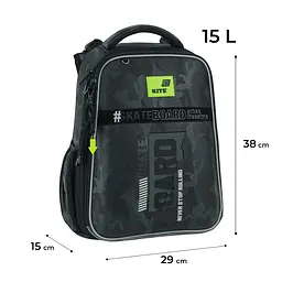 Рюкзак для початкової школи Kite Education каркасний 531 SK8 Board Чорний (K26-531M-2) - мініатюра 3