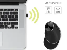 Вертикальна миша бездротова Delux M618 PLUS - мініатюра 4