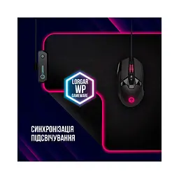 Килимок для мишки Lorgar Steller 913 RGB USB Black (LRG-GMP913) - мініатюра 10