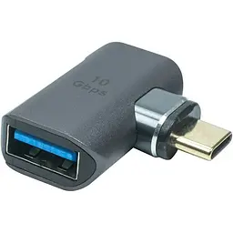 Адаптер PowerPlant USB Type-C - USB (M/F) Black (CA914319)