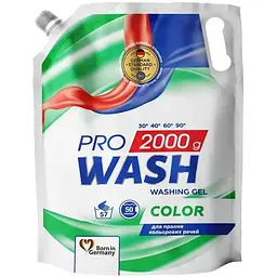 Гель для прання PRO WASH 2л кольорових речей Color (DOYPACK)