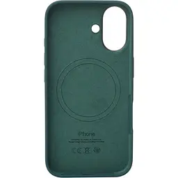 Силіконовий чохол з MagSafe для Apple iPhone 16 Plus озерно-зелений AAA [175886] - мініатюра 2