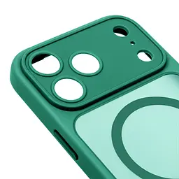 Чехол для Apple iPhone 17 Pro, Lush MagCase, зеленый, противоударная панель-накладка из TPU и PC, полупрозрачный чехол с MagSafe (с магнитом), с защитой камеры, поддержка беспроводной зарядки, защита всего корпуса, ArmorStandart (ARM87491) - мініатюра 4