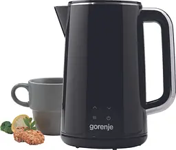 Gorenje Електрочайник, 1.7 л, підвійні стінки, LED дисплей, Strix контроль, чорний - мініатюра 7