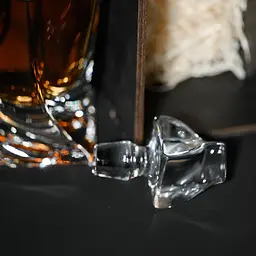 Подарунковий набір віскі Whiskey Stones №11 графин Bohemia Quadro в дерев'яному пеналі - мініатюра 7