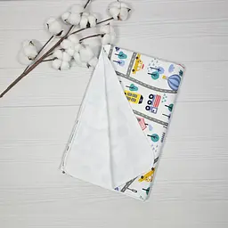 Пелюшка дитяча непромокаюча a.l.babybox Mini City 50х80 см Різнокольоровий (34032384) - мініатюра 2