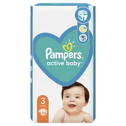 Підгузки Pampers Active Baby 3 (6-10 кг) 58 шт.  - мініатюра 2