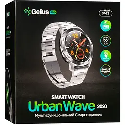 Смарт-годинник Smart Watch Gelius Pro GP-L3 (URBAN WAVE 2020) (IP68) Silver/Dark Brown - мініатюра 5