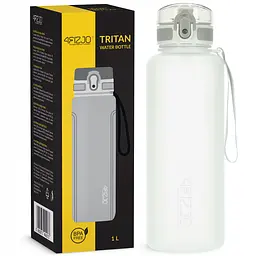 Пляшка для води спортивна 4FIZJO 1000 мл Grey (P-5905973404273)