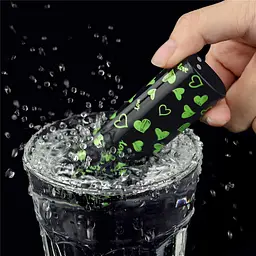 Вібратор для клітора Lovetoy Heart Massager Glow In The Dark 8.5 см чорний - мініатюра 12